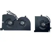New 5V CPU & GPU Cooling Fan For MSI GS75 Stealth P75 Creator MS-17G1 US