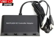 Mayflash Gamecube Controller Adapter for Wii U, PC USB and Switch, 4 Port