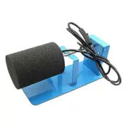 Aluminum Alloy Cup Turner DIY Electric Mug Spinner Rotator Safe Rotating Dyer Supplies for Drying Resin Crafts EU Plug Blue
