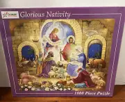Vermont Christmas Glorious Nativity 1000 Piece Jigsaw Puzzle Manger Family Fun