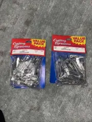 Crafting Expressions Value Pack Steel Bar Pins #5864/3 Size 1.5” Pin Back Brooch