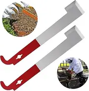 2 Pack Stainless Steel Beehive Scraper Beekeeping Tool, Hive Tool J-Hook Bee Hive Tool,Stainless Steel Bee Hive Scraper,Cleaning Beekeeping Supplies and Bee Hive