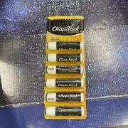 6X ChapStick Classic Regular Flavor Skin Protectant Lip Balm Tube -Free Shipping