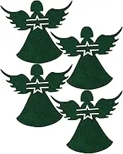 Alipis 4pcs Christmas Angel Cutlery Bag Inflatables Christmas Tree Tabletop Xmas Sock Sack Bag Christmas Lights Christmas Wrapping Accessories The Christmas Decor Kits Ornaments Green