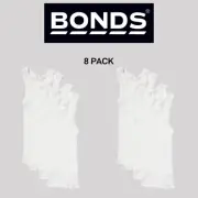 Bonds Baby Ribbed Singlets Vest Comfortable Warmth Side Seamfree 8 Pack BYLV