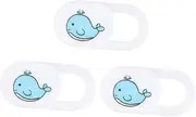MERRYHAPY 3 Pcs Laptop Privacy Cover Slide Blocker Webcam Cover Slide for Computer Small Size Whale Pattern