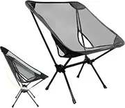Portable Camping Chair - Foldable Mesh Chairs Camping - Compact Seat for Outdoor Sports Fishing Beach Hiking Activity Campsite Gatherings