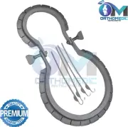 Lone Star veterinary Retractor Ring with 6 Hooks Reusable Surgical Instruments