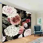 Dark Clotted Blood Bud 3D Curtain Blockout Photo Printing Curtains Drape Fabric