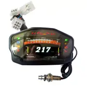 Universal LCD Digital Motorcycle Speedometer Tachometer Odometer Fuel Gauge B8