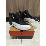 AIR JORDAN 12 RETRO 黑白 男鞋 喬登12代 （9成新） 可：面交/7-11超取