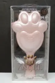 Tangle Angel Pet Angel Gentle Detangling Grooming Brush Soft Pink NIB