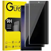 2 PCS Privacy 9H Tempered Glass Screen Protector-For Galaxy S23 Ultra