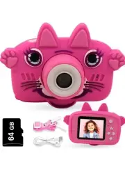 GKidz Kids Camera Girls Toy Camera with 64GB SD Card New