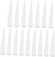 COHEALI 100pcs Caulk Extension Nozzle Gluing Tool Tips for Edges Corners and Seams for Decorating Uneven Surfaces Durable Easy to Clean Caulking Nozzles