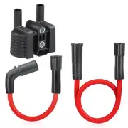 Ignition coil & Spark Plug Wire Cap Set for XL1200 XL883 XL50 Sportster SuperLow