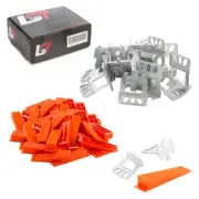 3600-teiliges Tiles Levelling System Set 3000x Pull 2mm +600x Wedges