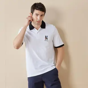 【NAUTICA】男裝 簡約跳色領短袖POLO衫(多款任選)