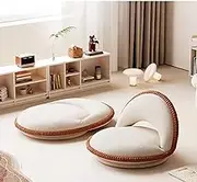 mwpqbd Couch Lounger Bedroom Chair Balcony Bay Window Tatami Lovely Shape (Back 3 Angle Adjustment Soft Flannelette high Rebound Sponge 360 Degree Rotation)