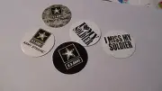 Pre Cut One Inch Bottle Cap Image ARMY LOVE MY SOLDIER Free Shipping