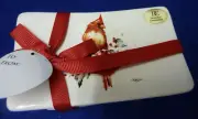 NEW BIG SKY CARVERS CARDINAL SOAP DISH W LAVENDER CHAMOMILE SOAP DEAN CROUSER