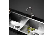 Cefito Kitchen Sink 77X45CM Stainless Steel Basin Double Bowl Silver