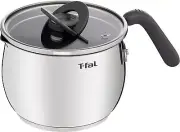 T-fal Single Pot 16cm 2.6L Optispace IH Stainless Steel Multi Pot Charcoal Gray