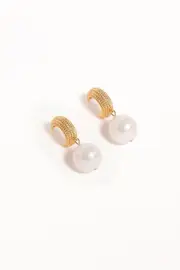 [PUP38] Luciana Earrings - Gold/Pearl Gold
