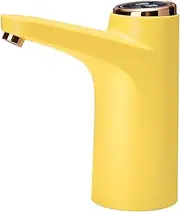 Water Dispenser for 5 Gallon Bottle,600ml Quantitative Water Pump,portable USB Charging Electric Bottle Pump,2-5 Gallon Kettle Suitable for Home Kitchen, Office, Camping,Outdoor (yellow)