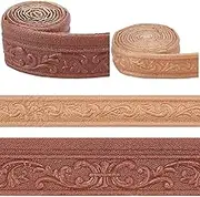 CRASPIRE 2 Rolls Brown Flexible Crown Molding Peel and Stick Trim 3D Sticky Foam Wallpaper Border XPE Self Adhesive Baseboard Edging Lines Tapes for Hotel Home Wall Mirror DIY Decoration