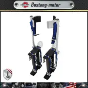18"-30" Adjustable Drywall Stilts Aluminum Alloy Stilts Painting Tool Black