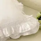 Luxury Cushion Cover Lace European Embroidery Ruffle Pillow Cover Bedding