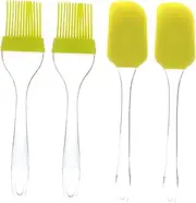 Barbecue Brush Set 4pc BBQ Basting Brush Spatula Non-Slip Silicone BBQ Tools