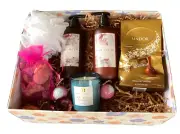 Gift Hamper Botanica hand wash & lotion Lindt Chocolates candles &more