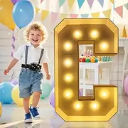 3FT Marquee Light Up Letter,Marquee Letters 3 Feet Tall, Large Led Sign for Party,Birthday Decorations,Graduation,Prom,Baby Shower(Letter C)