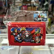 Marvel Avengers Kids Coin Bag RED Tri-Fold Wallets - 24pcs WHOLESALE