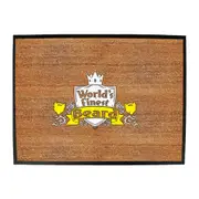 Animal Worlds Finest Beard - Funny Novelty Doormat Man Cave Floor mat