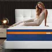 [IULULU] King Size Mattress, 14 Inch King Memory Foam Mattress - Luxury 6 Premium Pressure Relieving Layers for Back Pain, Cooling Gel Mattress in a Box with Bamboo Charcoal Foam, CertiPUR-US Certified