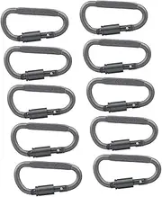 KICHOUSE Pk Multi-Function Outdoor Buckles D-Shape Mountaineering Snap Clip Hooks for Keychain Camping Hiking