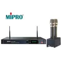 在飛比找momo購物網優惠-【MIPRO】2.4G自動選訊雙頻充電式無線麥克風(ACT-