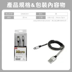 CX Micro牛仔布面充電傳輸線1m micro USB
