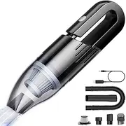 absob Handheld Vacuum Cleaner Cordless, Mini Portable Car Hand Vacuum Cleaner, Powerful Suction Hand Vac, Rechargeable Lightweight Handheld Vacuum for Home, Car, and Keyboard Cleaning - USB Charging