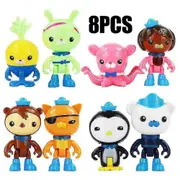 8pcs/set The Octonauts Figures Octo Crew Pack Playset Action Figure Doll Toy Kids Gifts -NMAOV