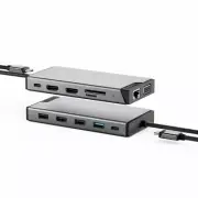ALOGIC USB Type-C 12-in-1 DV3 Universal Triple Display Docking Station PD100W