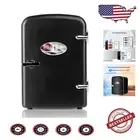 Compact 4L Mini Fridge - Adjustable Temperature, Fits 6 Cans, Portable Design