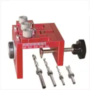 Pocket Hole Jig Kit Puncher Locator Drill Guide Set Woodworking Fittings Tools