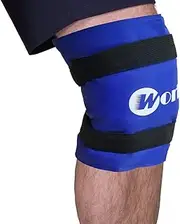 Knee Ice Pack Wrap Around Entire Knee, Large Reusable Gel Ice Pack for Pain Relief, Hot Cold Therapy for Knee Replacement Surgery, Swelling, Sports Injuries, Pain Relief, Arthritis, Etc (21.5" x 9.5")