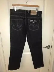 Marc Ecko Button Fly 32x30 Mens Slim Low Rise Jeans NWT