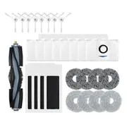 Main Brush, Mop Cloth, Dust Bag for Deebot T20/T20 Max/T20 Pro Vacuums