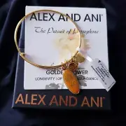 NWT Alex and Ani November Birth Flower Chrysanthemum 535